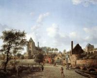 Heyden, Jan van der - Approach to the Town of Veere